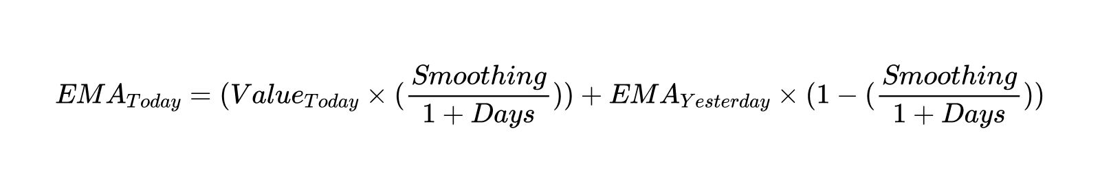 EMA的公式，僅供參考，可以不必太在意。