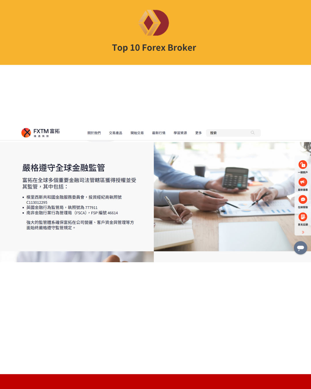 FXTM監管