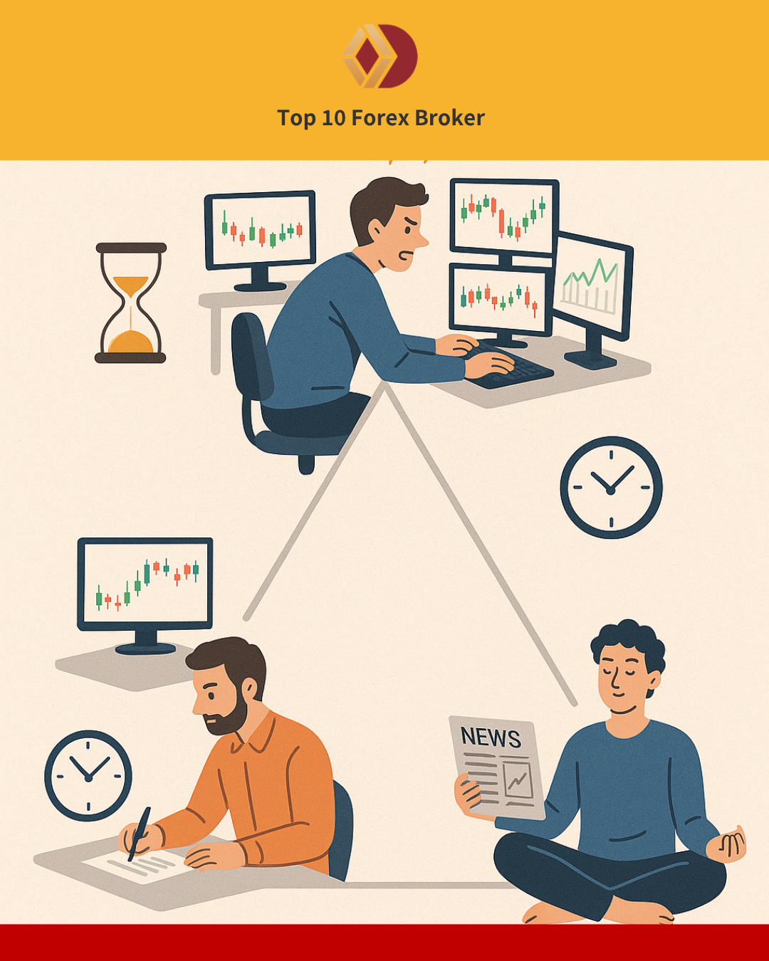 ภาพกลยุทธ์ Swing, Day และ Position Trading