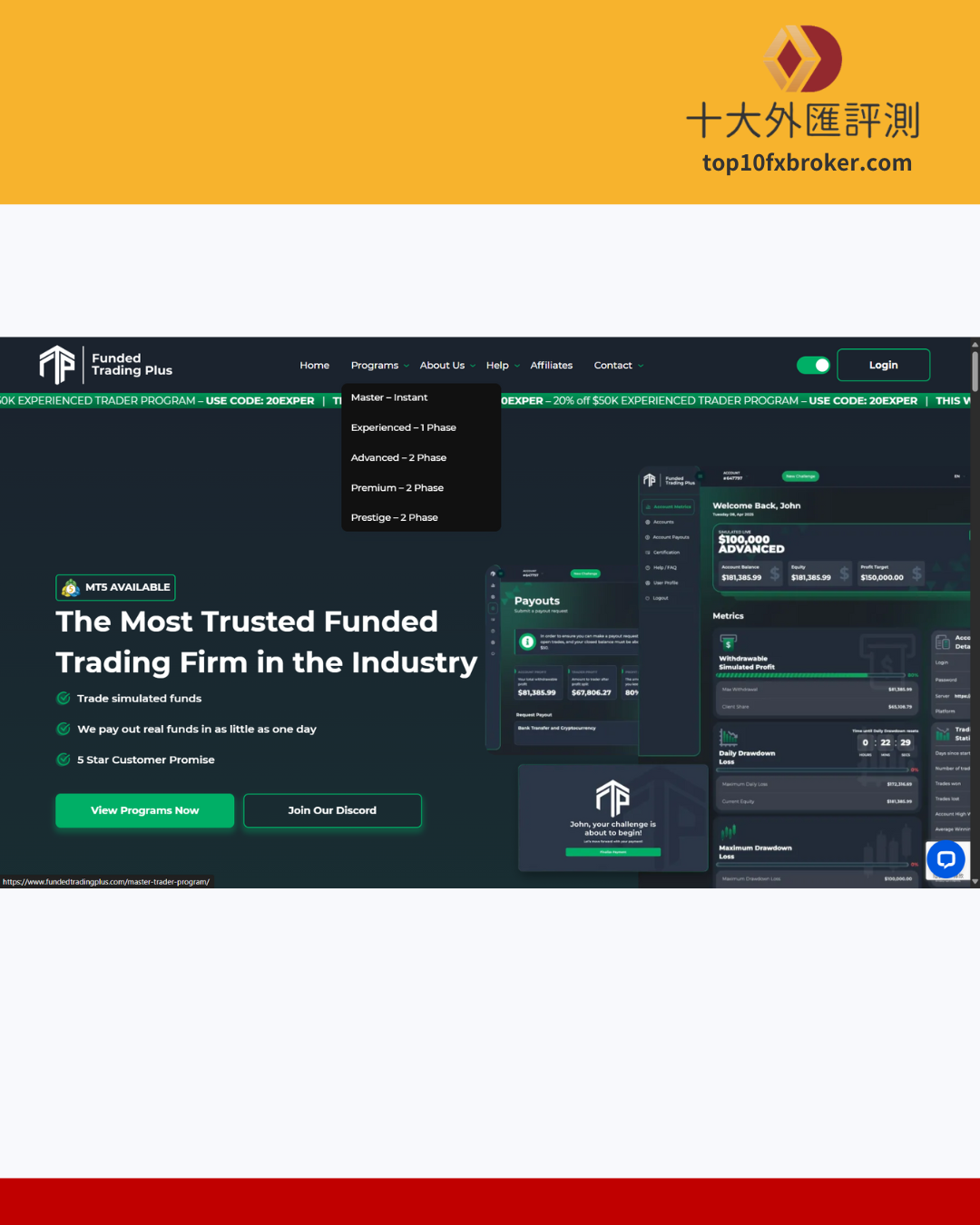 Funded Trading Plus註冊流程1