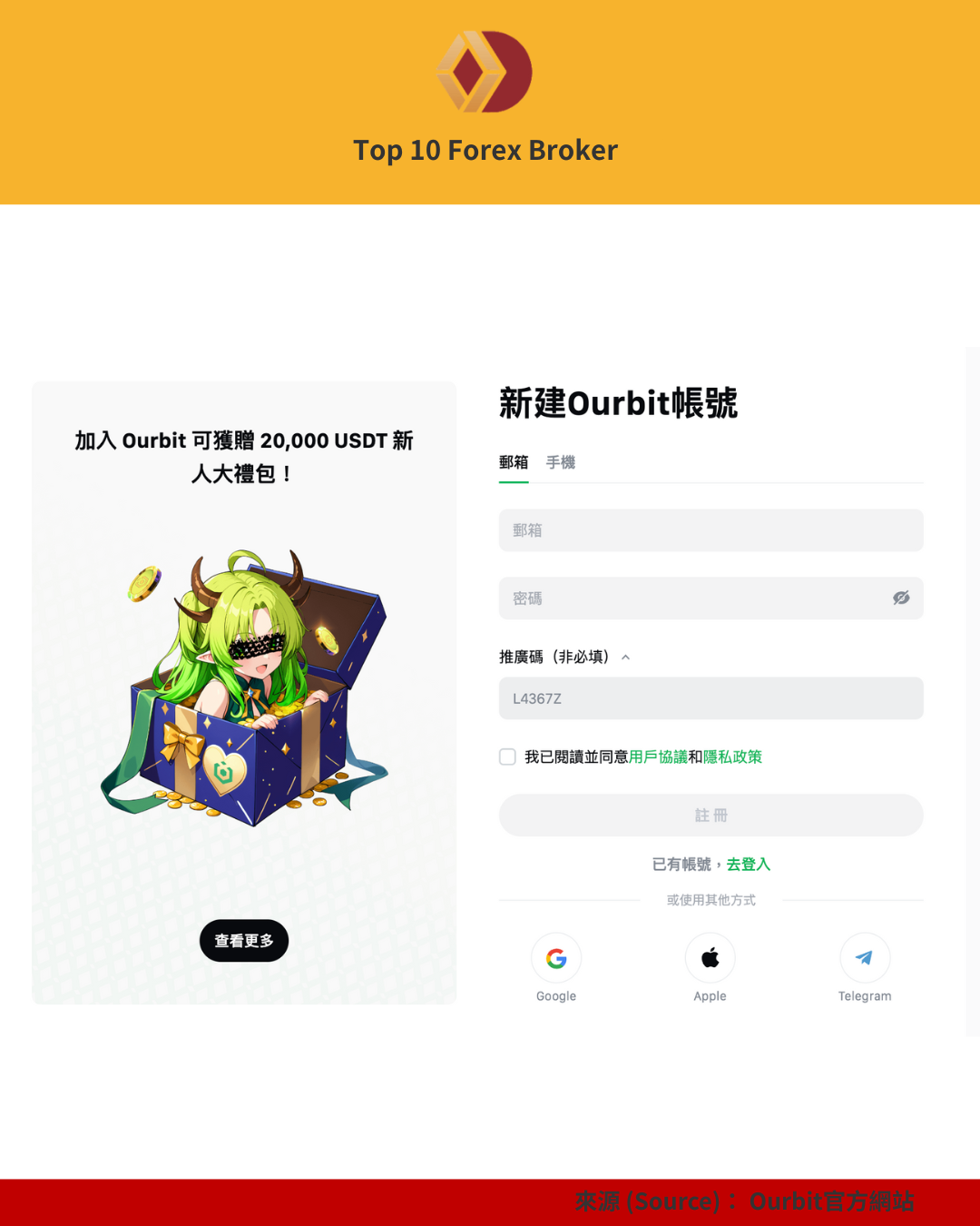 Ourbit 註冊（1）