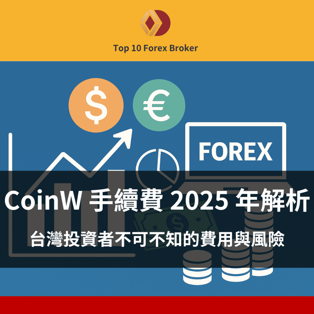 CoinW 手續費示意圖