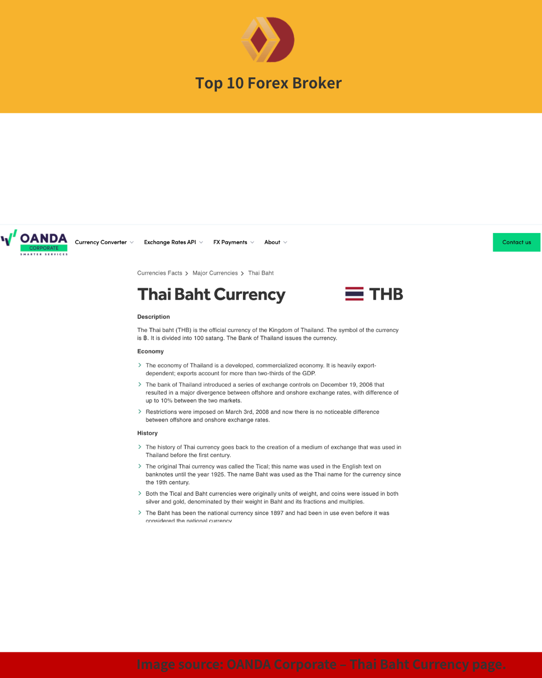 Thai baht currency page